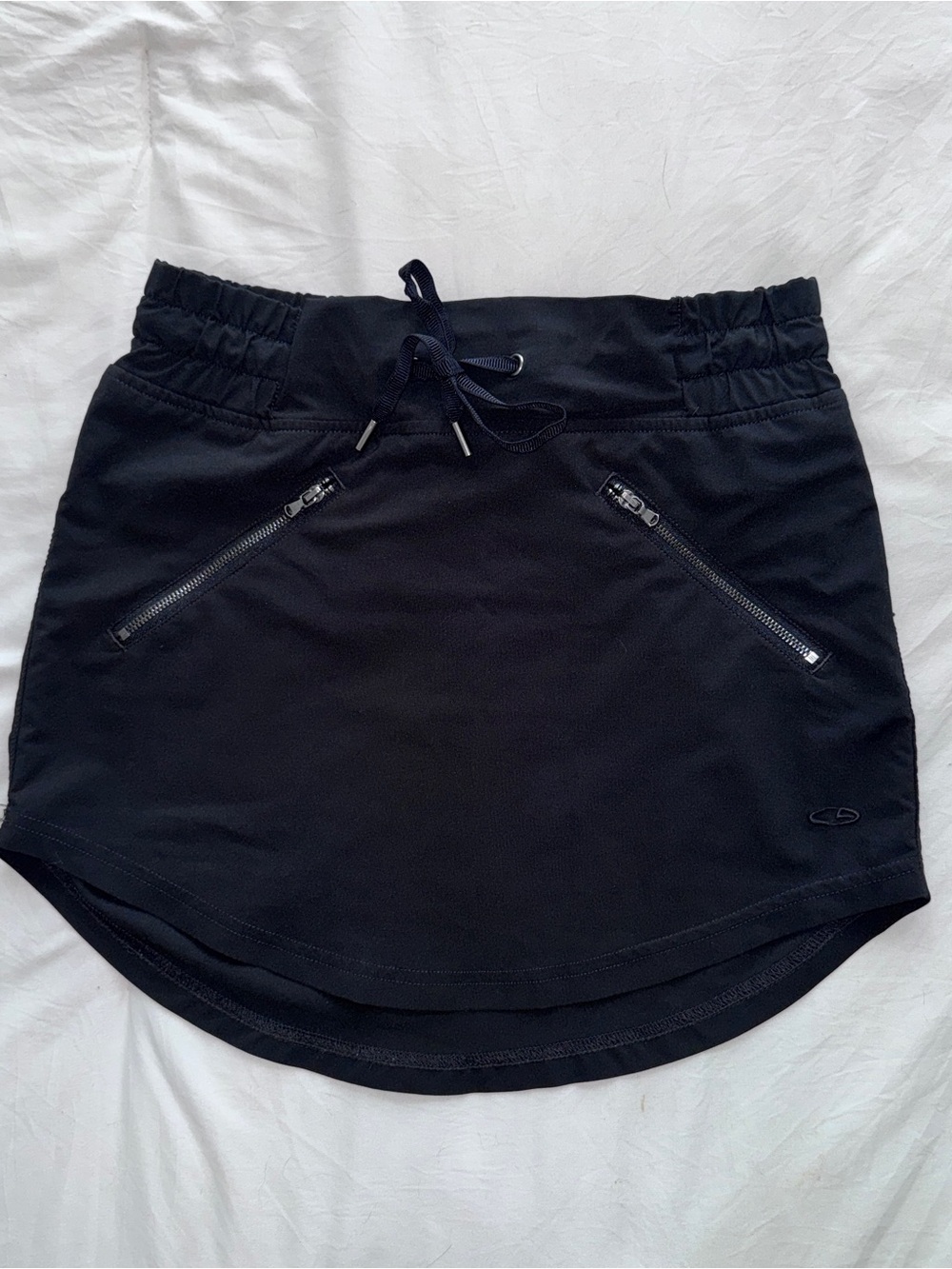 Women’s C9 by Champion US Small Black Athletic Mini Skirt with Zip Pockets